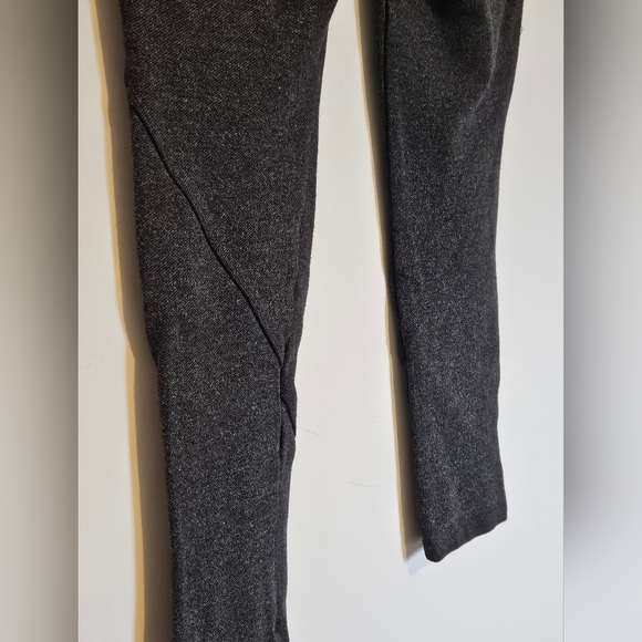 Lysse twill knit ponte seamed legging tummy control waistband dark gray small - Picture 5 of 12